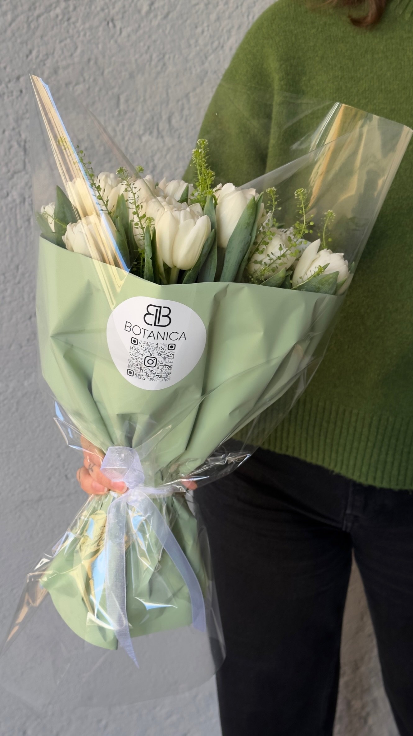 15 Tulips with Greens - Image 2